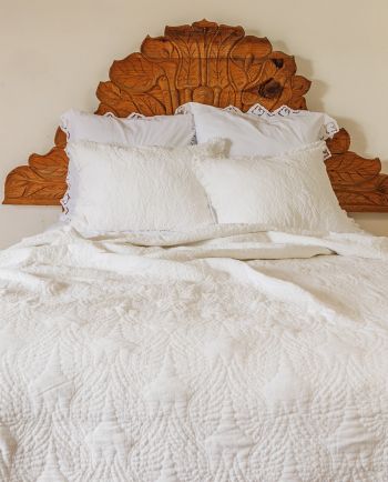 junk gypsy x makers collective she talks to angels quilt set