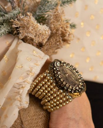 saints & relics pearl bracelet