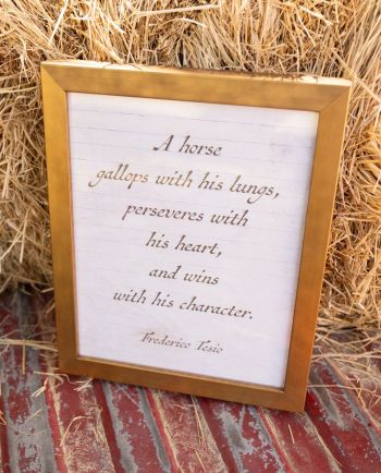 tesio a horse gallops wall art