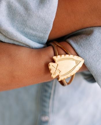 gold arrowhead cuff
