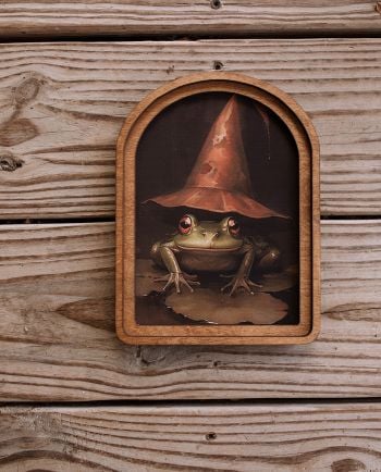 hex hopper toad framed art