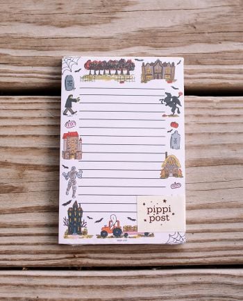 literary haunted hayride notepad