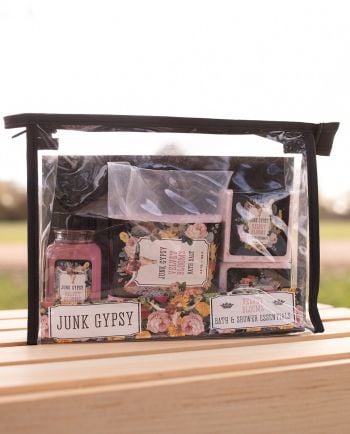 jg velvet blooms bath & shower set