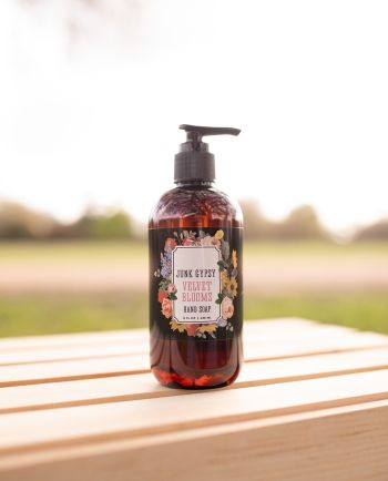 jg velvet blooms hand soap