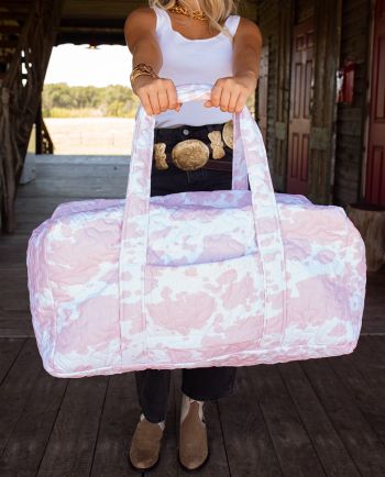 jg rose cowhide duffle bag
