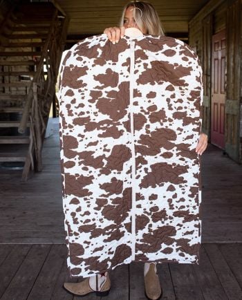 jg dark brown cowhide garment bag