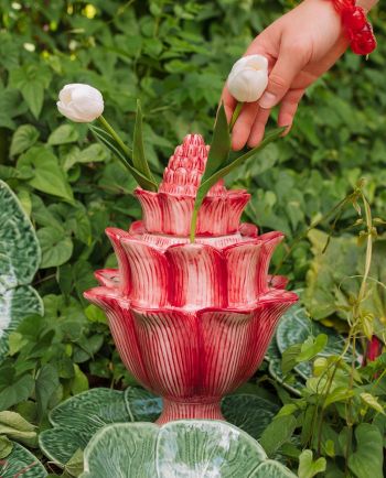 artichoke ceramic tulipiere