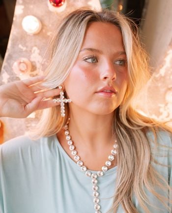 tova clear donatella earring