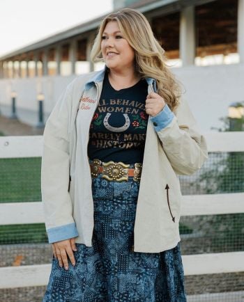 rodeo quincy x junk gypsy well behaved women longsleeve tee