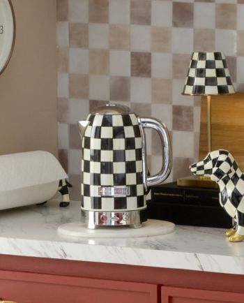 MacKenzie-Childs courtly check electric kettle
