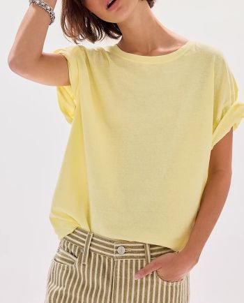 free people nina tee - lemon water