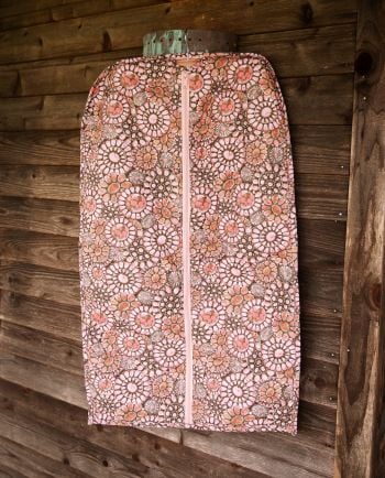 pink medallion garment bag