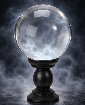 crystal ball on stand