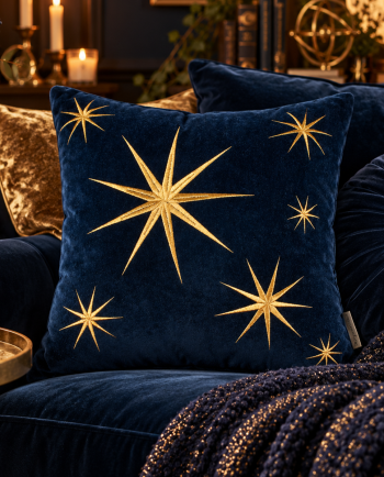 gold starburst pillow