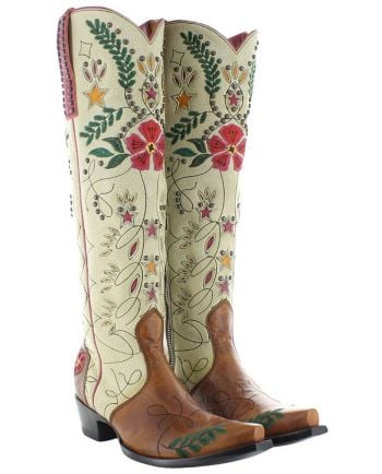 old gringo full bloom boot - nut/cream