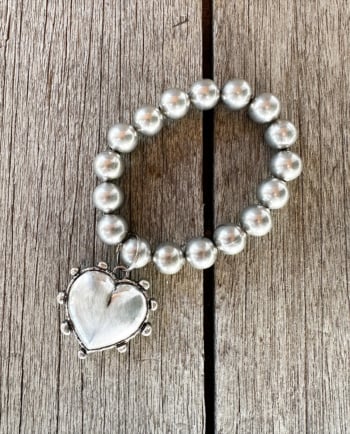 heart stretch bracelet - several colors available!