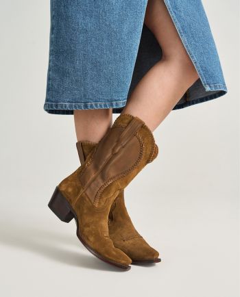 tecovas sadie braid boot - sienna