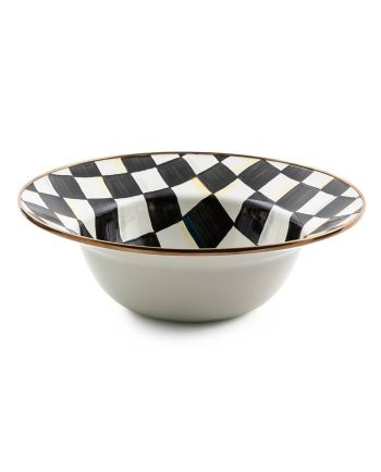 MacKenzie-Childs courtly check serving bowl
