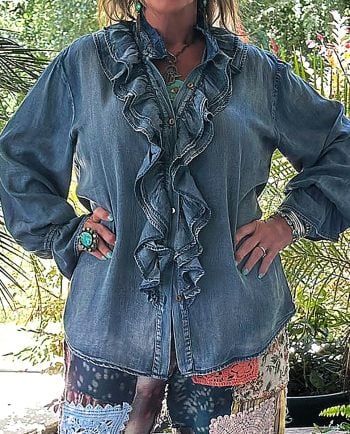 jaded gypsy ruffle in time top