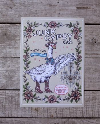 fall 2026 texas antiques week souvenir poster