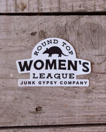 round top womens league sticker