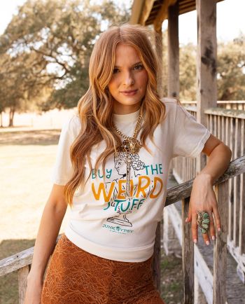 bust buy weird stuff tee