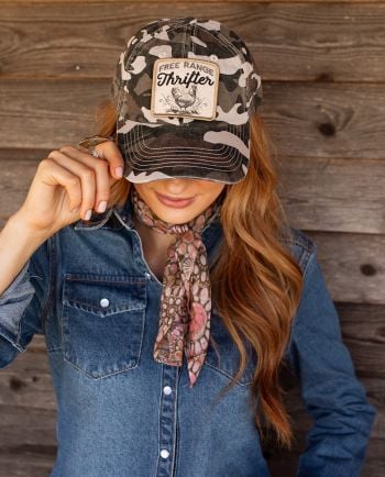 jg co camo free range thrifter chicken cap