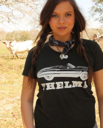thelma black unisex tee