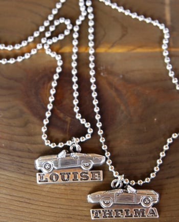 thelma and louise pendant necklace