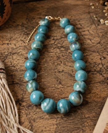 gemelli turquoise carter chunky necklace