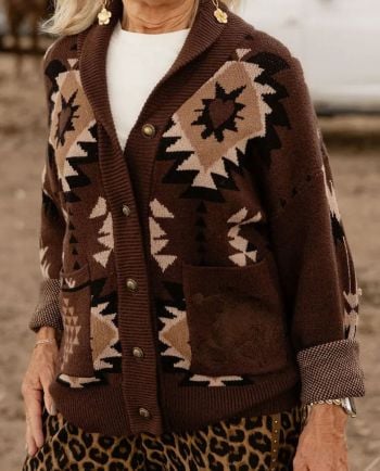 rodeo quincy meysa ridge brown cardigan