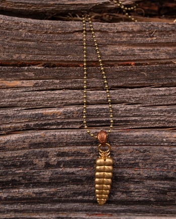rattlesnake tail pendant necklace
