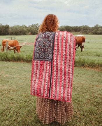 jg boho flag garment bag
