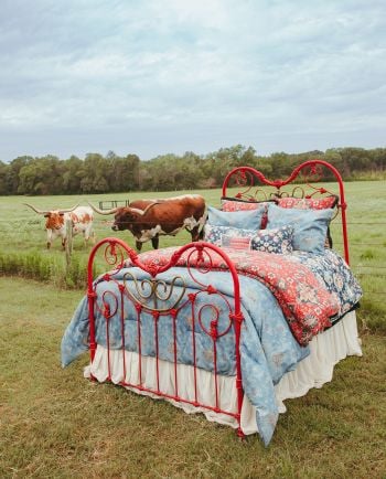 tasha polizzi lee western washed denim bedding set