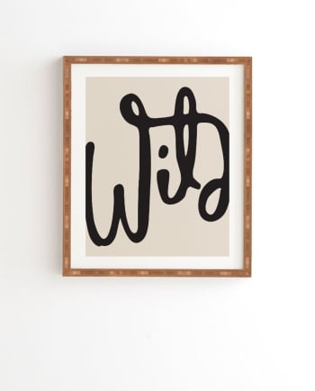 wild abstract framed wall art