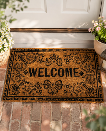 jg boho americana welcome mat