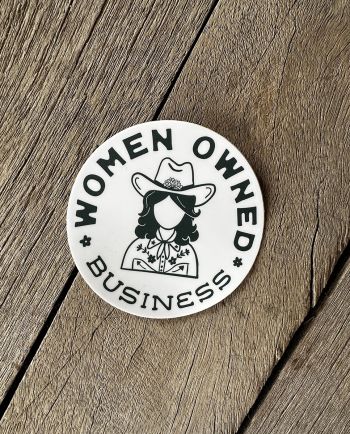 women owned business sticker