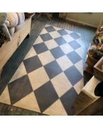 WILLIAMSBURG DIAMOND VINYL RUG - junk gypsy co