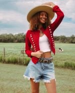 JG RED MILITARY JACKET - junk gypsy co